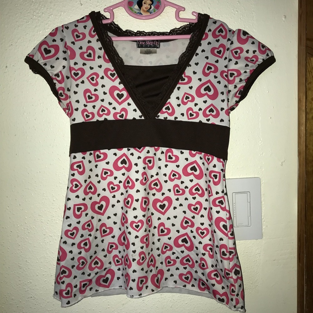 2 White Girls Heart Freckled T-shirt